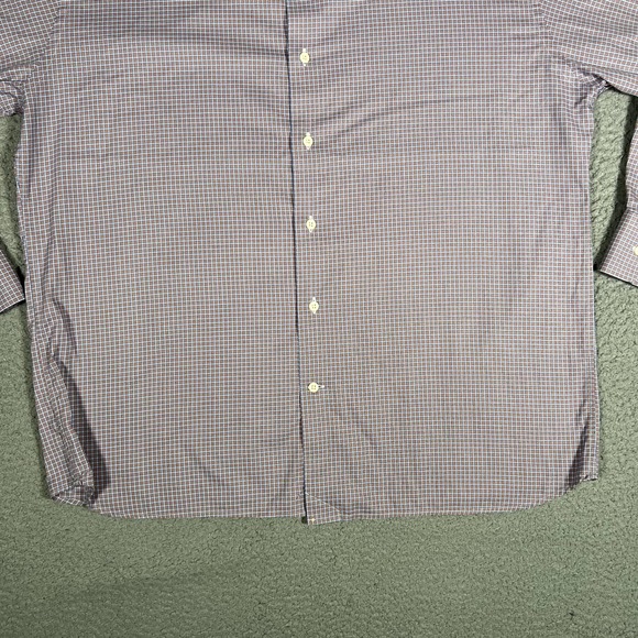 David Donahue Shirt Mens 18.5 34/35 Plaid Button Up 100% Cotton Casual Preppy - Picture 3 of 11